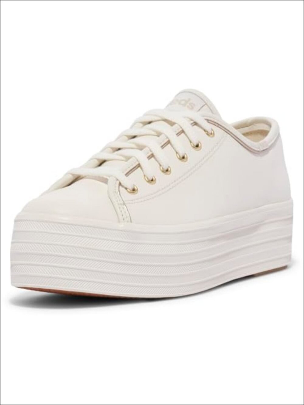 Keds Triple Up Lace Up Platform Sneakers Leather Women's Comfort